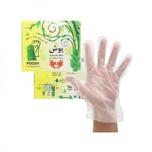 دستکش نایلونی یکبارمصرف پوش